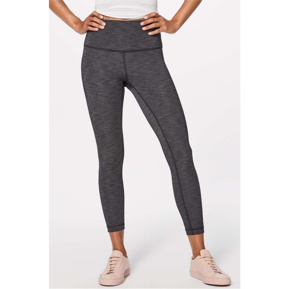 Lululemon Wunder Under Hi-Rise 7/8 Tight Luxtreme 25” – Heathered Black – Size 6